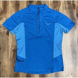 Dynafit React Dry SS Herrin Shirt Lightweight W/Zipper Pocket Men's Medium